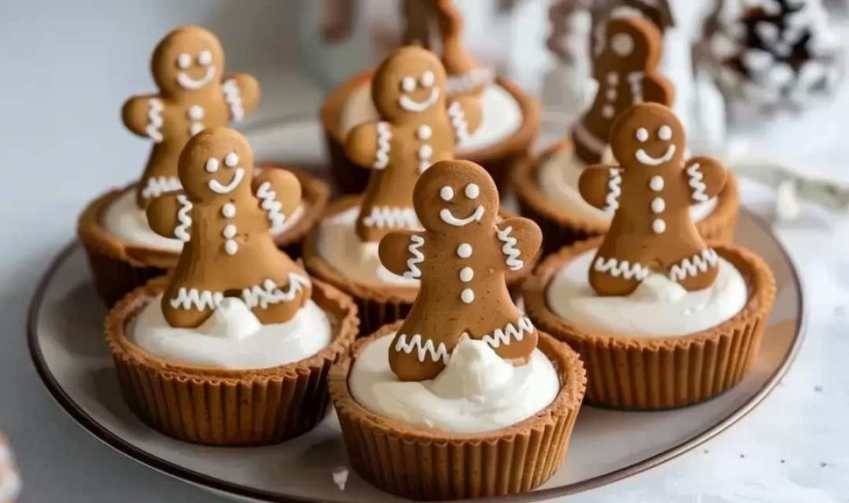 No-Bake Gingerbread Cheesecake Cups