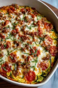 Zucchini Pizza Casserole Low-Carb Comfort Your Family Will Crave