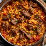 Beef Giouvetsi (Greek Beef Orzo Pasta)