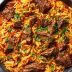Beef Giouvetsi braised beef and orzo