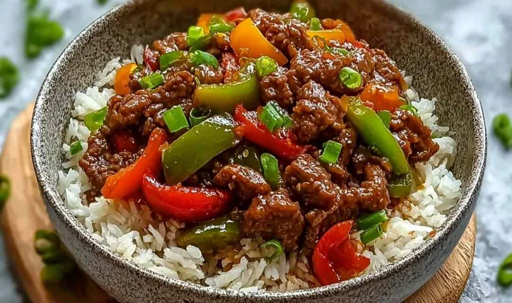 Beef Pepper Rice Bowl Quick 40-Minute Weeknight Winner