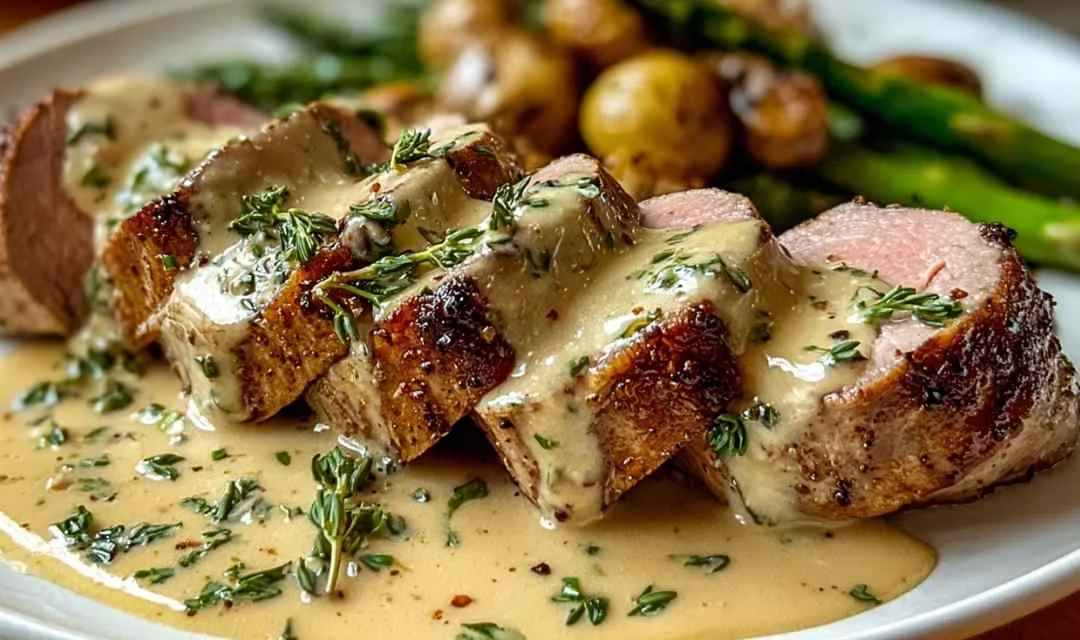 Best-Ever Beef Tenderloin with Dijon Cream Sauce