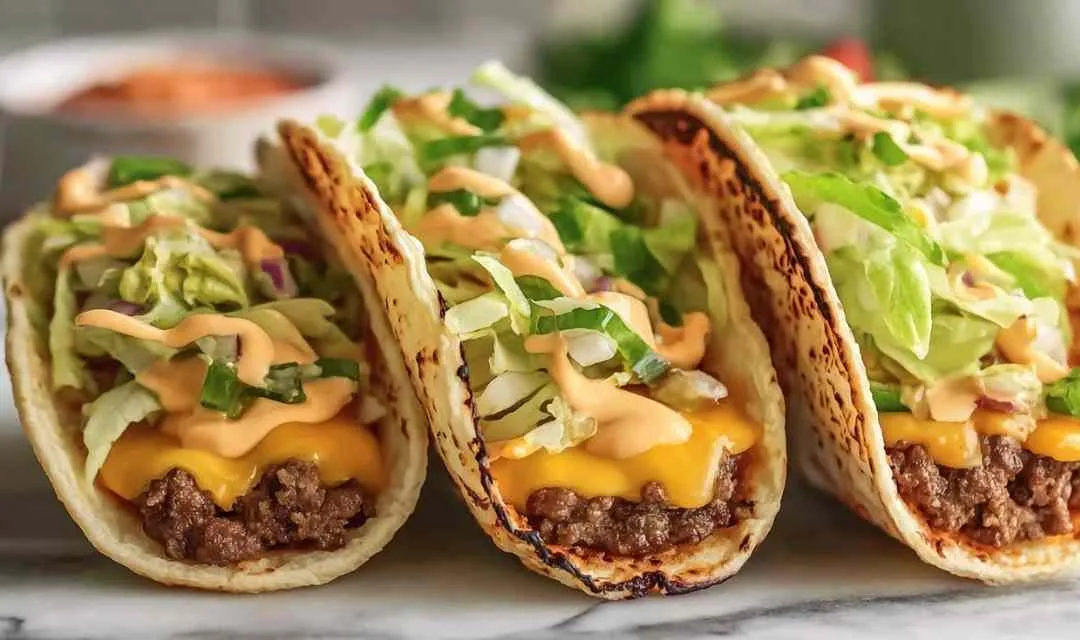 Big Mac Style Smash Burger Tacos