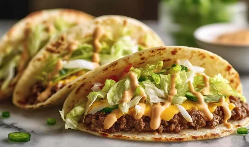 Big Mac Style Smash Burger Tacos