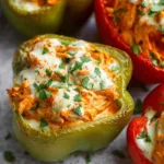 Buffalo Chicken Stuffed Peppers Easy Spicy Dinner in 65 Minutes