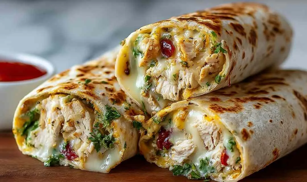 Cheesy Garlic Chicken Wraps: Quick Comfort in Every Bite