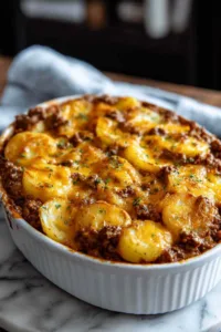 Cheesy Ground Beef and Potatoes