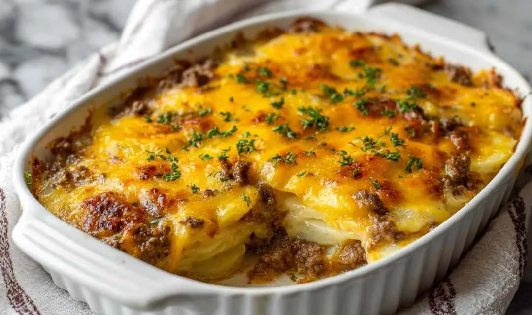 Cheesy Hamburger Potato Casserole