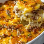 Cheesy Hamburger Potato Casserole