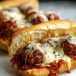 Cheesy Meatball Subs