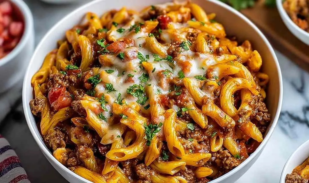 Cheesy Taco Pasta