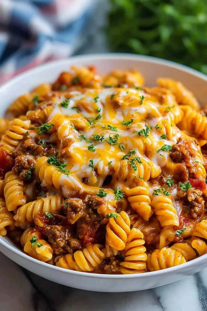 Cheesy Taco Pasta