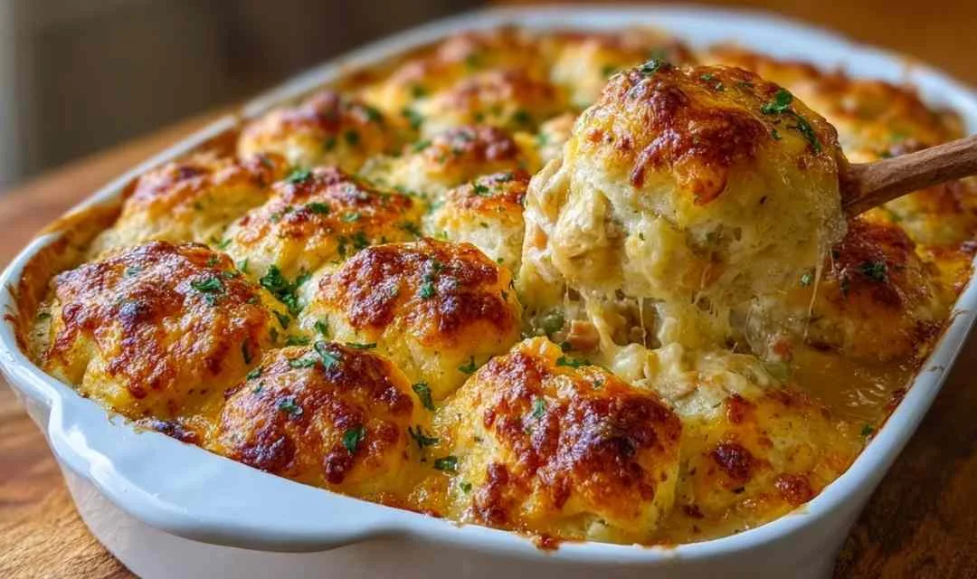 Chicken Bubble Biscuit Bake Casserole