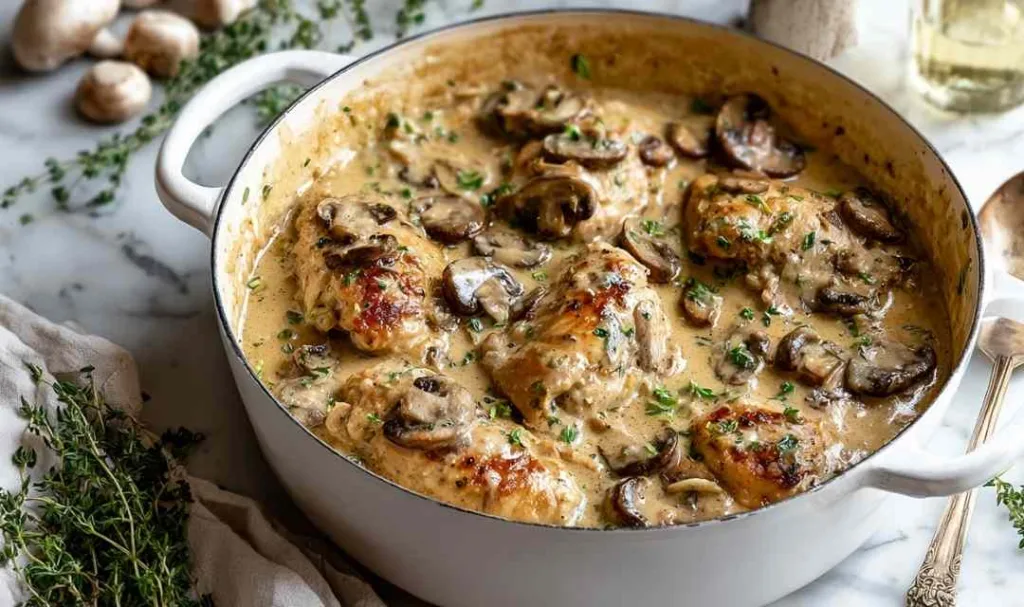 Creamy Mushroom Chicken One-Pan Comfort in 30 Minutes