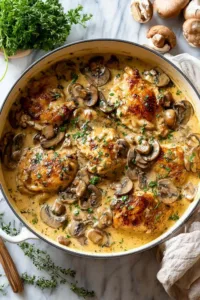 Creamy Mushroom Chicken One-Pan Comfort in 30 Minutes