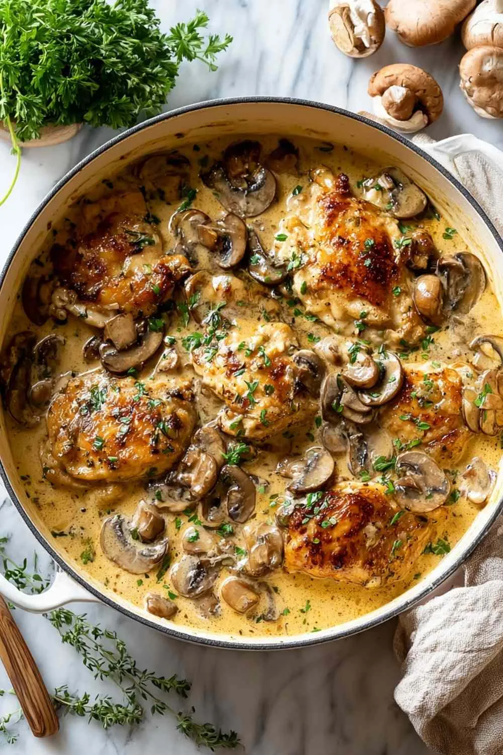 Creamy Mushroom Chicken One-Pan Comfort in 30 Minutes