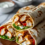Crispy Air Fryer Chicken Mozzarella Wraps in 15 Minutes