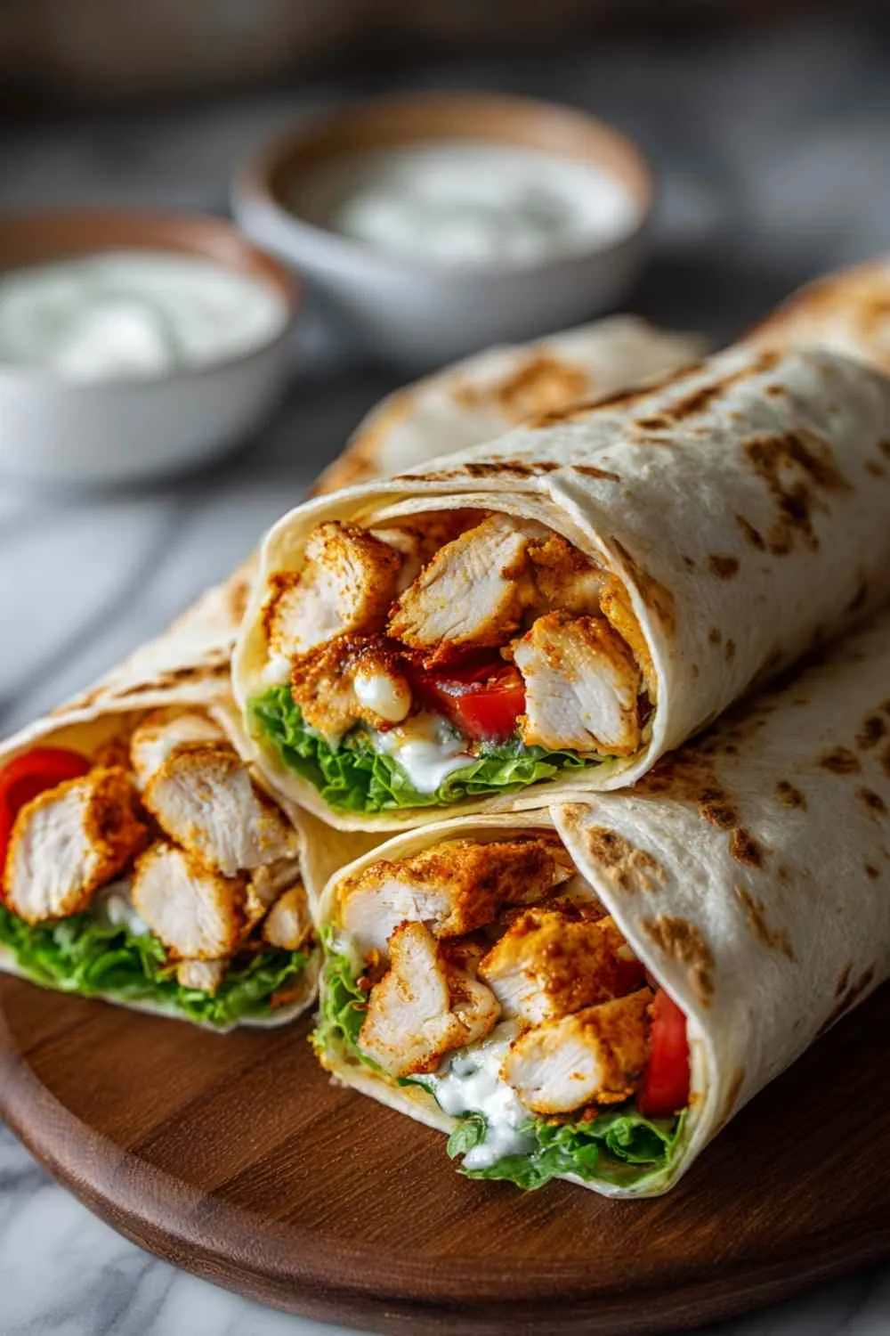 Crispy Air Fryer Chicken Mozzarella Wraps in 15 Minutes