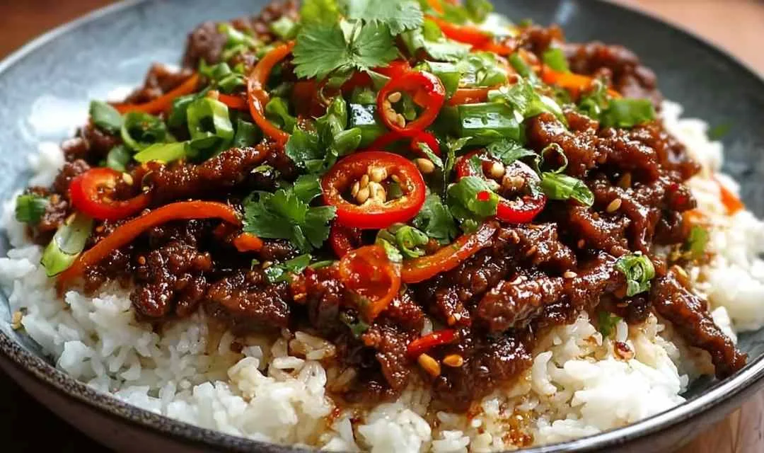 Crispy Chilli Beef Fried Rice