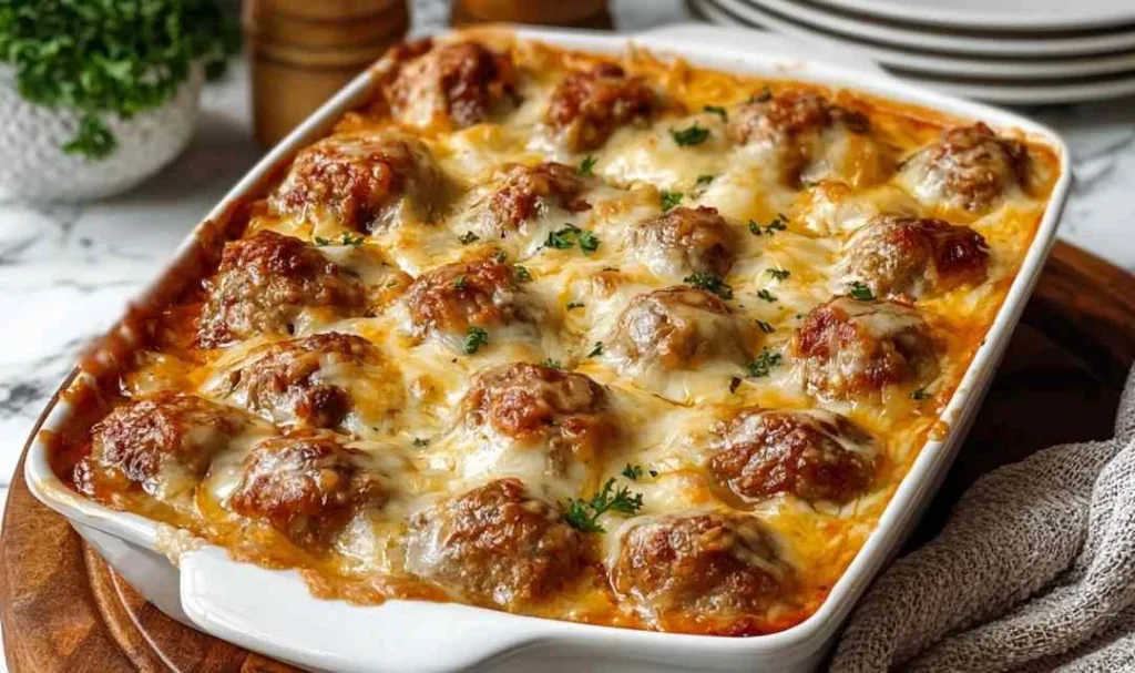 Dump-and-Bake Meatball Casserole Simple 5-Ingredient Dinner