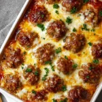 Dump-and-Bake Meatball Casserole Simple 5-Ingredient Dinner