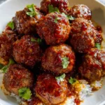 Easy Mongolian meatballs