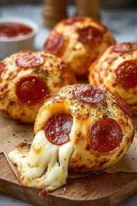 Easy Pepperoni Pizza Bombs Golden, Cheesy Bites Ready in 25 Minutes