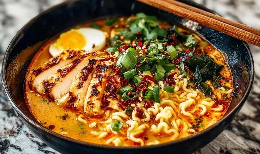 Fiery Chicken Ramen: A Comforting Noodle Bowl