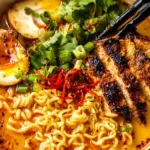 Fiery Chicken Ramen A Comforting Noodle Bowl