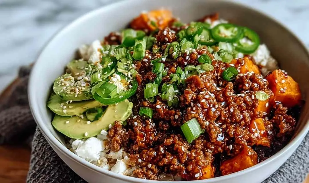 Ground Beef Hot Honey Bowl Recipe