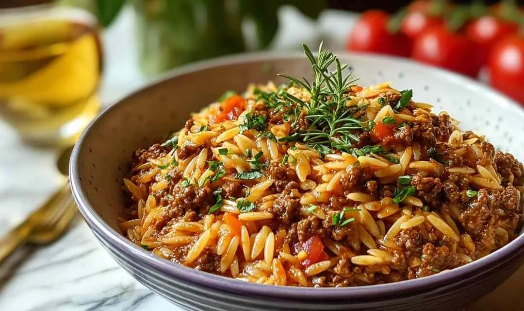 Ground Beef Orzo Recipe Easy One-Pot Comfort Meal in 30 Minutes