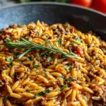 Ground Beef Orzo Recipe Easy One-Pot Comfort Meal in 30 Minutes