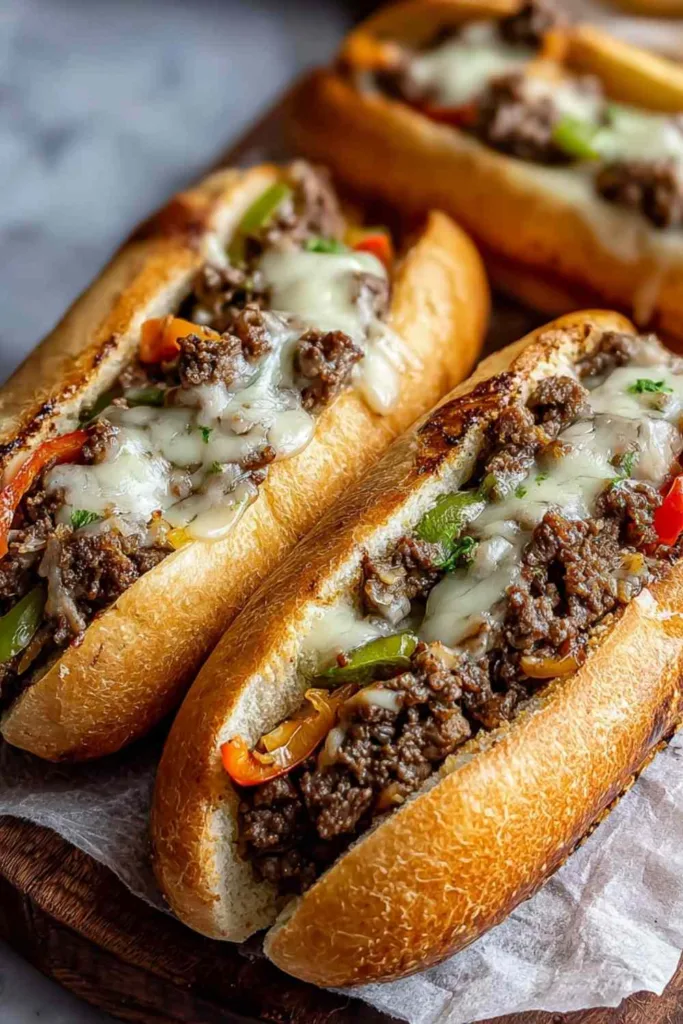 Ground Beef Philly Cheesesteaks Quick 30-Minute Ultimate Recipe