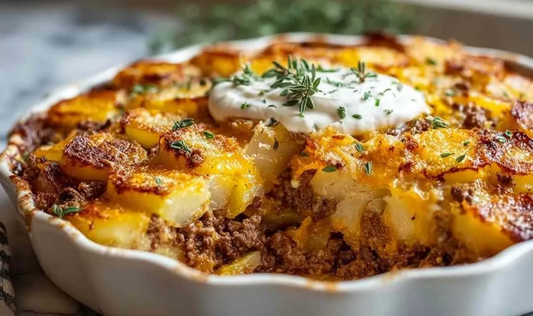 Ground Beef and Potatoes Casserole