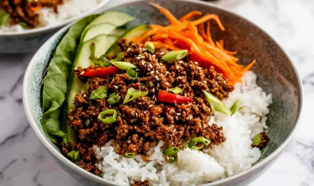 Ground beef bulgogi