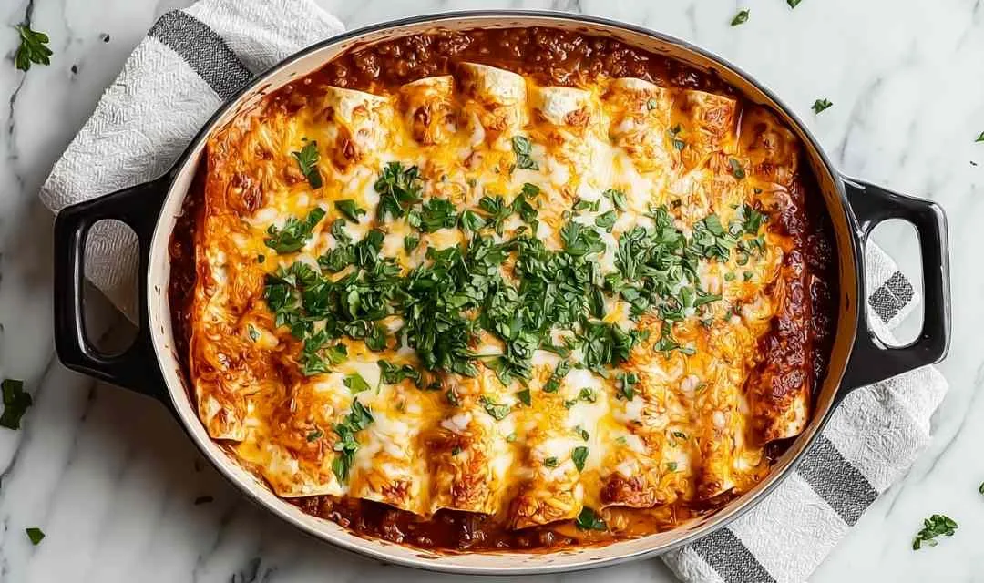 Ground beef enchiladas