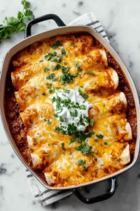 Ground beef enchiladas