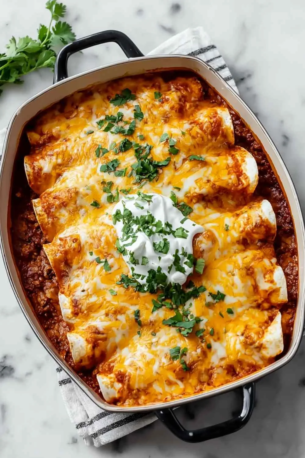 Ground beef enchiladas