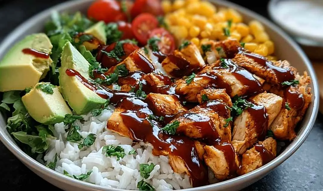 HIGH PROTEIN BBQ RANCH CHICKEN BOWL