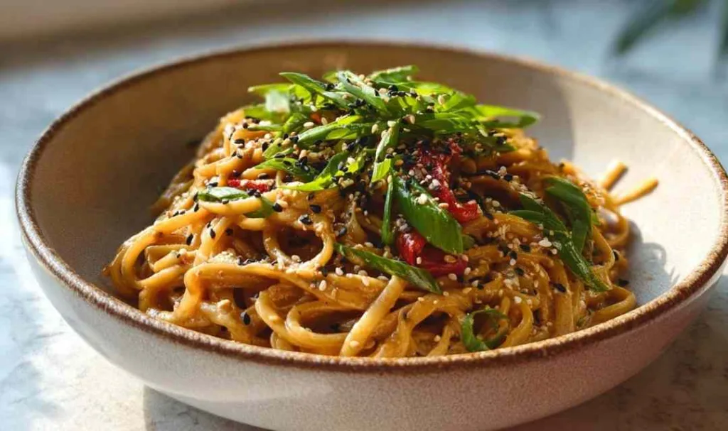 High Protein Cold Sesame Noodles Experience Pure Bliss in 25 Minutes