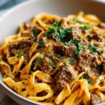 High Protein Creamy Beef Pasta Recipe for Quick Weeknight Dinners