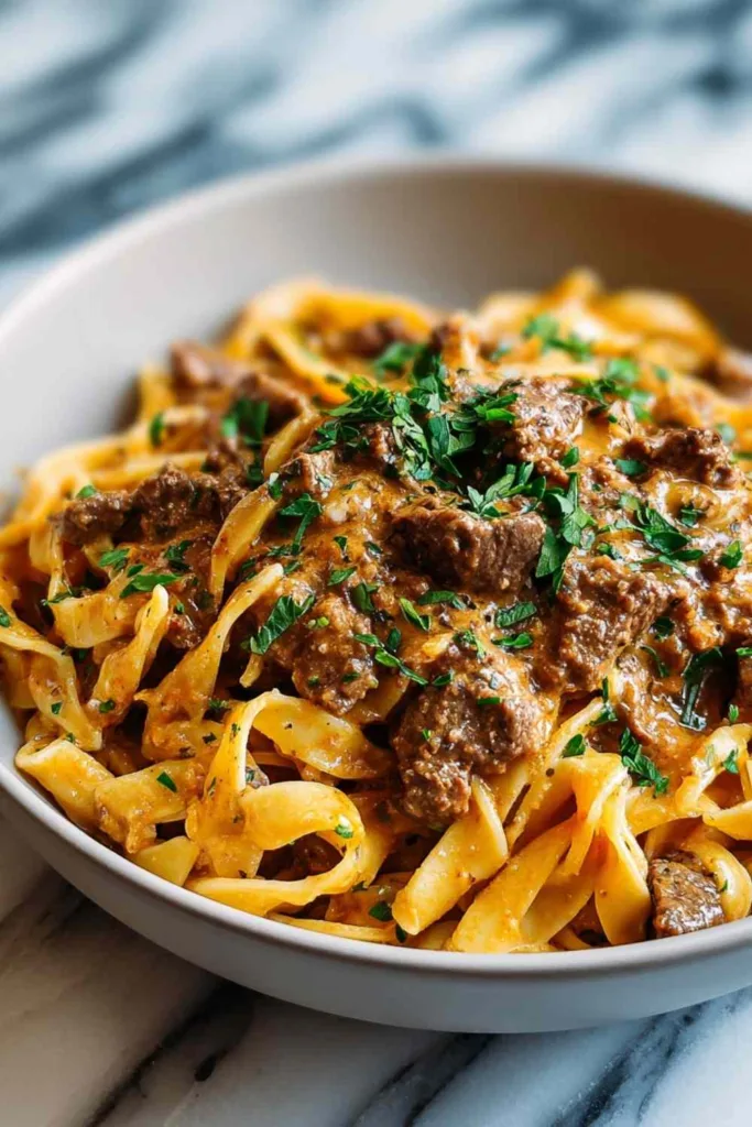 High Protein Creamy Beef Pasta Recipe for Quick Weeknight Dinners