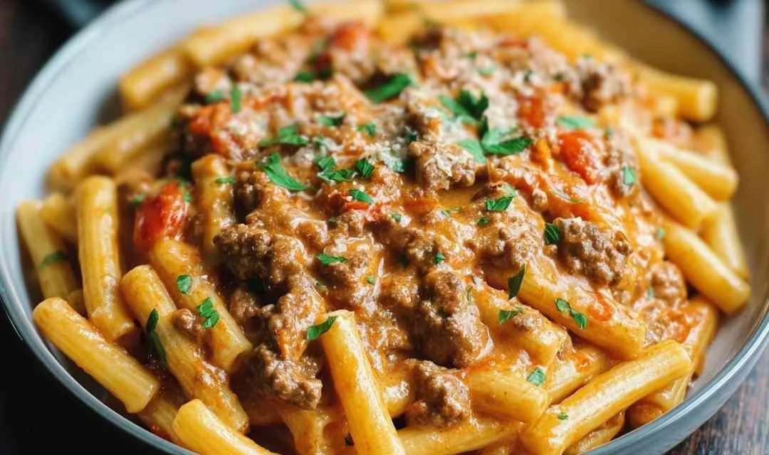 High Protein Creamy Beef Pasta Recipe for Quick Weeknight Dinners