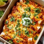 High Protein Creamy Chilli Chicken Enchiladas
