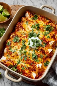 High Protein Creamy Chilli Chicken Enchiladas