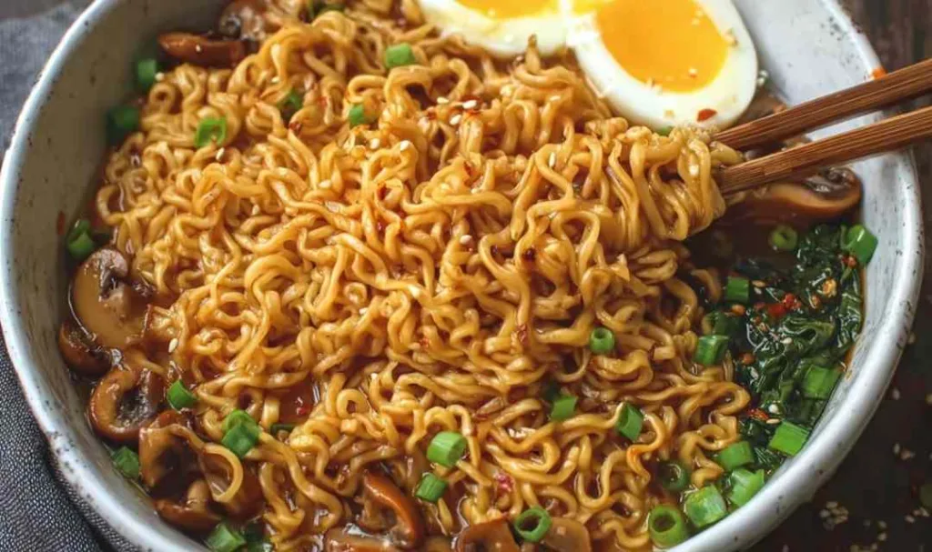 High Protein Easy Saucy Ramen Noodles Vegan Recipe