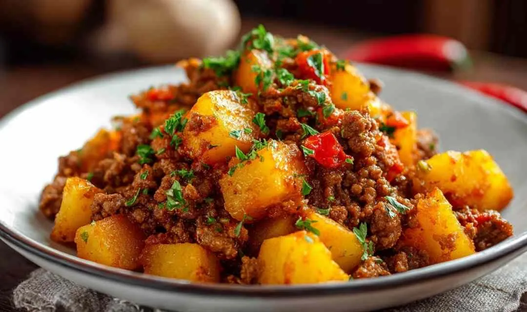 High Protein Ground Beef with Potatoes Recipe