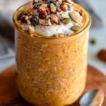 High Protein Pumpkin Overnight Oats (27g Protein!)