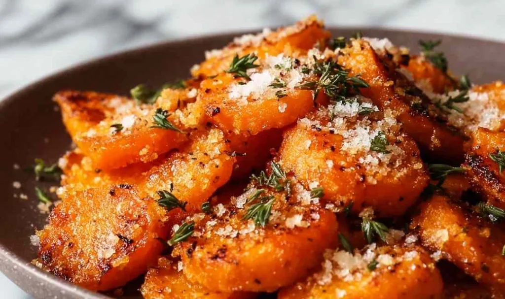 High Protein Smashed Carrots with Chicken and Cheese Recipe