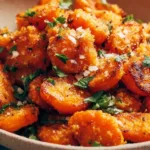 High Protein Smashed Carrots with Chicken and Cheese Recipe